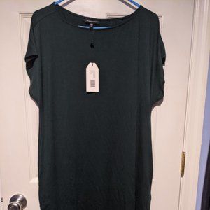 Universal Standard Helen Liquid Jersey Shift in Scarab size 2XS